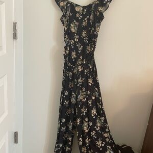 American Eagle Outfitters Black Jumpsuit with Spaghetti Straps